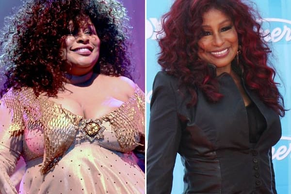 Chaka Khan im Jahr 2006 und jetzt, 2012.