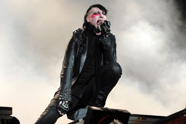 Er durfte auch nicht fehlen: Marilyn Manson rockte die Bühne.