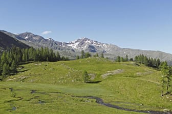 Südtirol: Das Ultental - Abstieg von der oberen Weissbrunneralm.