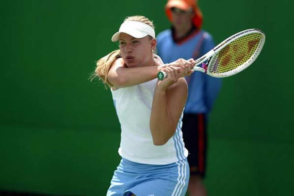 Schlagfertig: Im Jahr 2003 debütierte Angelique Kerber auf der Profitour. 2004 spielte die damals 16-Jährige bei den Australian Open in der Konkurrenz der Juniorinnen.