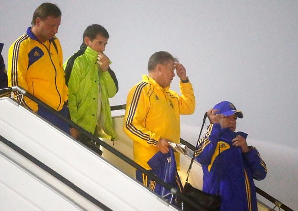 Ukraine: Die Nationalfarben stehen für den Spitznamen: "Schowto-blakytni", die Gelb-Blauen.