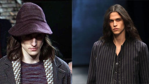 Missoni und Diesel Black Gold sind sich einig: Im Herbst/Winter 2012 sind lange Haare bei Männern angesagt