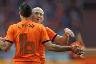 Robin van Persie und Arjen Robben bilden die Korsettstangen in Hollands Offensive.