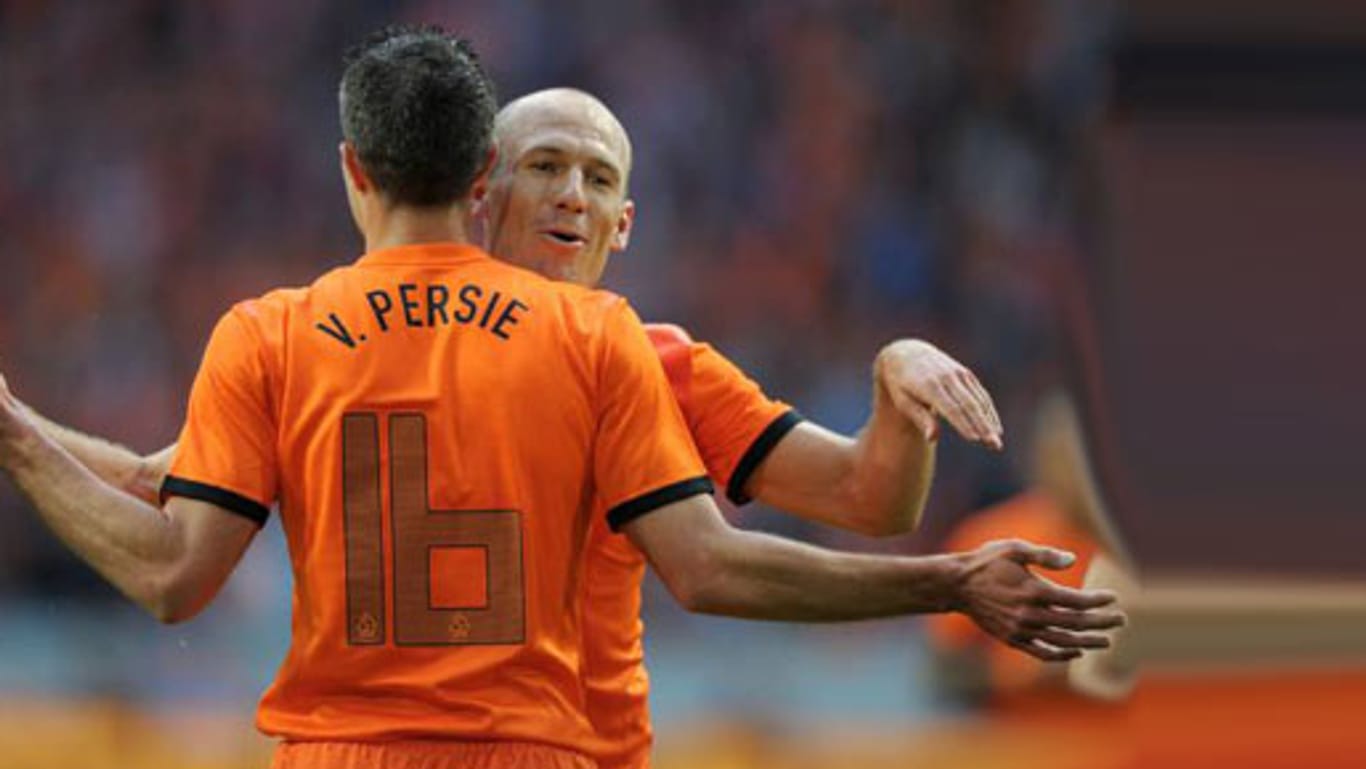 Robin van Persie und Arjen Robben bilden die Korsettstangen in Hollands Offensive.