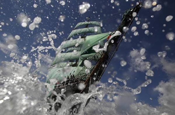 In Aktion: Die Alexander von Humboldt. Windjammer ist ein Großseglertyp, der in der zweiten Hälfte des 19. Jahrhunderts aufkam und die Nachfolge der schnellen Segler antrat.