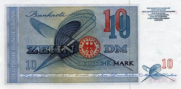 10 DM Ersatzserie Westdeutschland