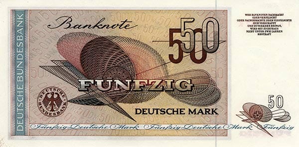 50 DM Ersatzserie Westdeutschland