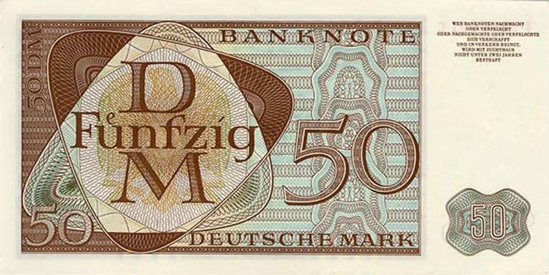 50 DM Ersatzserie West-Berlin