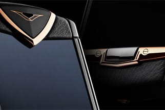 Detailaufnahme Vertu-Handy