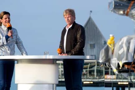 Katrin Müller-Hohenstein und Oliver Kahn auf Usedom