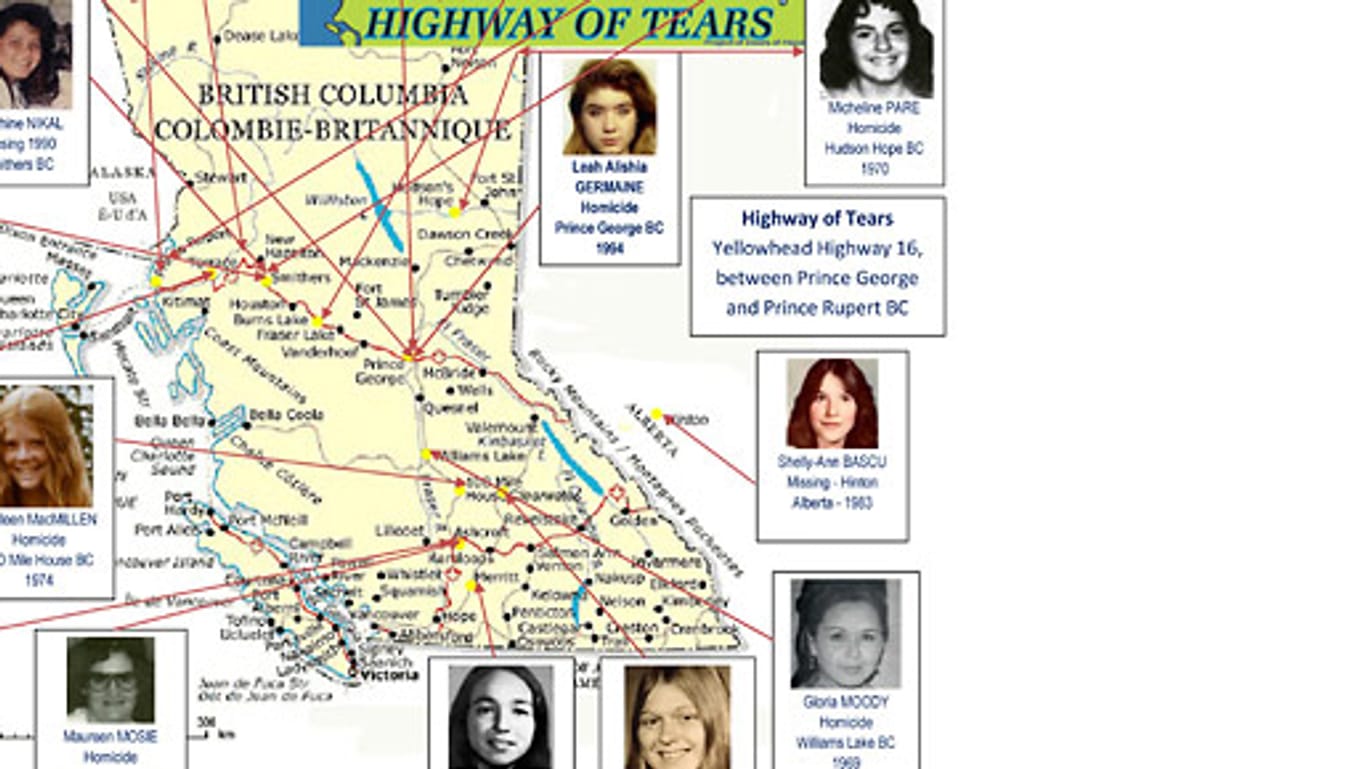 Auf dem Highway of Tears in West-Kanada sind etliche Frauen verschwunden