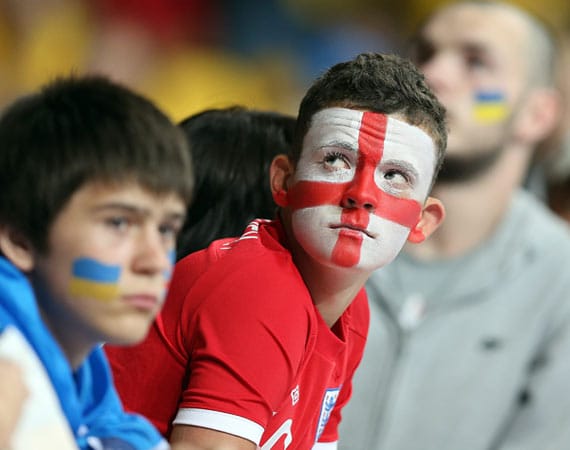 Auch die Anhänger der Three Lions sind optimistisch. Auch die Anhänger der Three Lions sind optimistisch.