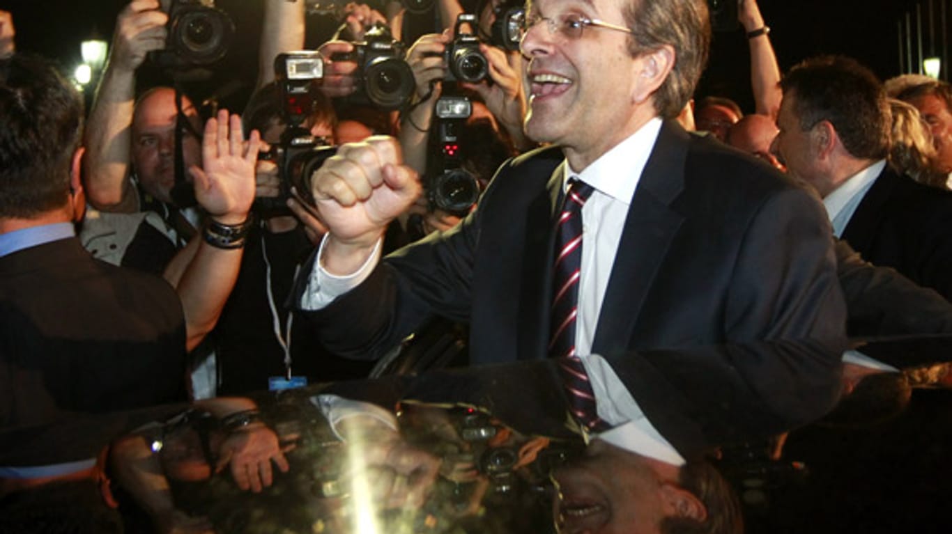 Antonis Samaras kann die Wahl für die Nea Dimokratia entscheiden