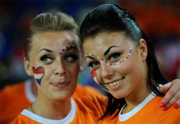 Hup, Holland, hup! Niederländische Unterstützung im Doppelpack.