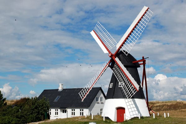 Die Sehenswürdigkeiten von Mandø sind überschaubar - die Windmühle auf der kleinen Insel vor der dänischen Küste gehört dazu.