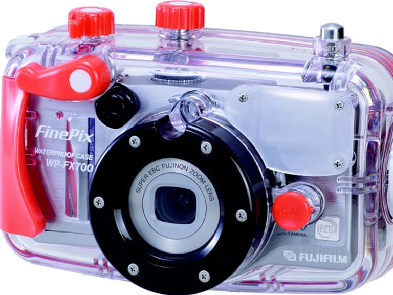Ein Unterwassergehäuse schützt die Digitalkamera