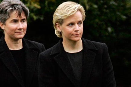 Mary Cheney (rechts) und ihre Lebensgefährtin Heather Poe.