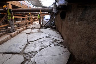 Bei Ausgrabungen in der griechischen Stadt Thessaloniki wurde eine Handelsstraße aus der Römerzeit entdeckt