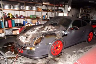 Porsche GT3 RS nach dem Batteriebrand