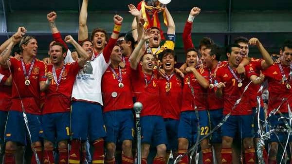 Spanien feiert den EM-Titel.