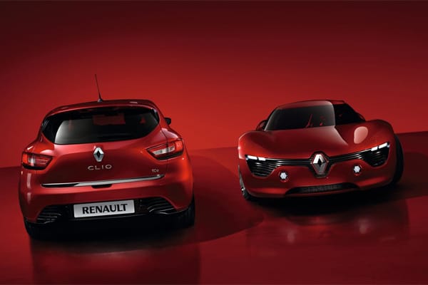 Mut zur Sportlichkeit: Der Renault Clio und sein Design-Vorbild, der Renault Dezir.