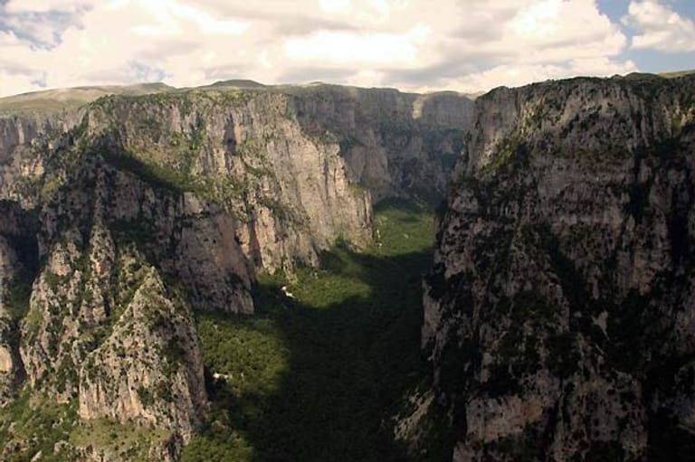 Die Vikos-Schlucht - tiefste Schlucht der Welt.