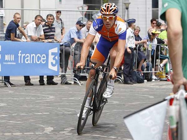Kämpferherz: Maarten Tjallingii fuhr die abschließenden 40 Kilometer der dritten Etappe mit gebrochener Hüfte. Zum Start des vierten Tagesabschnitts trat der Niederländer aber dann nicht mehr an.