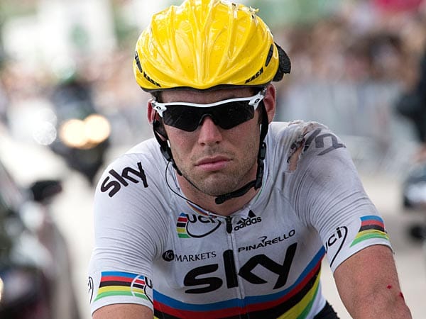Mies gelaunt: Und auch von vorne erweckte Mark Cavendish nicht den Eindruck, als wäre er mit dem Etappenverlauf zufrieden gewesen.