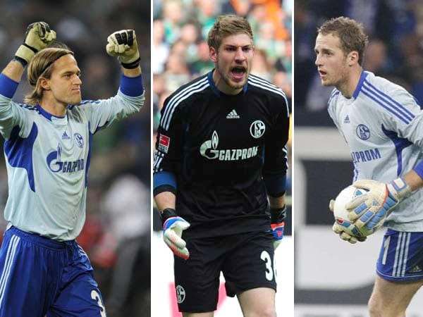 FC Schalke 04: Timo Hildebrand, Lars Unnerstall und Ralf Fährmann - Verletzungssorgen zwangen die Königsblauen in der vergangenen Saison, auf der Torwartposition heftig zu rotieren. Jetzt sind alle drei Keeper gleichzeitig fit, und Trainer Huub Stevens steht vor einem Luxusproblem. Wer am Ende die Nase vorn hat, ist völlig offen.