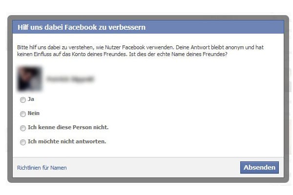 Facebook fragte nach Klarnamen