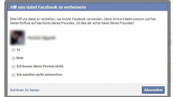 Facebook fragte nach Klarnamen