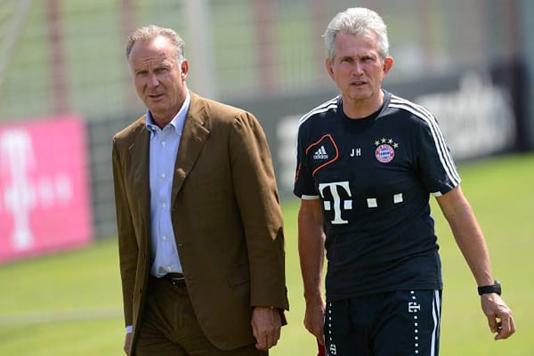 Schauen am 13. Juli beim FC Ismaning vorbei: Karl-Heinz Rummenigge (li.) und Jupp Heynckes.