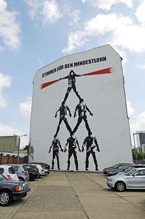 Kampf um Meinungen im Berliner Regierungsviertel.