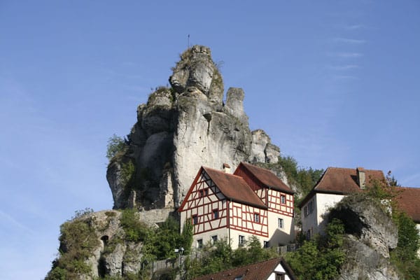 Platz 7: Die Fränkische Schweiz ist bekannt für bizarre Felsformationen