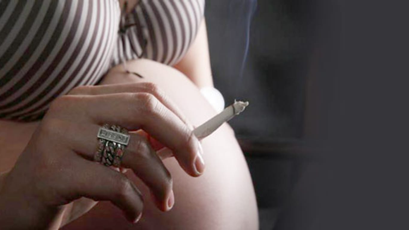 Nikotin in der Schwangerschaft sollte absolut tabu sein