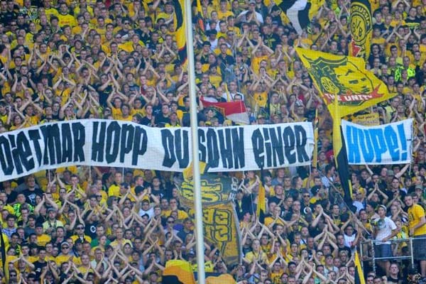 Viele Fans von Borussia Dortmund haben eine klare Meinung zur TSG Hoffenheim.