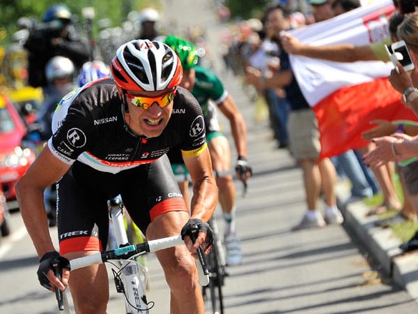 Jens Voigt hat auf der Etappe, die über den Colombier führt, seinen großen Auftritt. Der Kämpfer verpasst den Sieg nur knapp und wird Dritter.