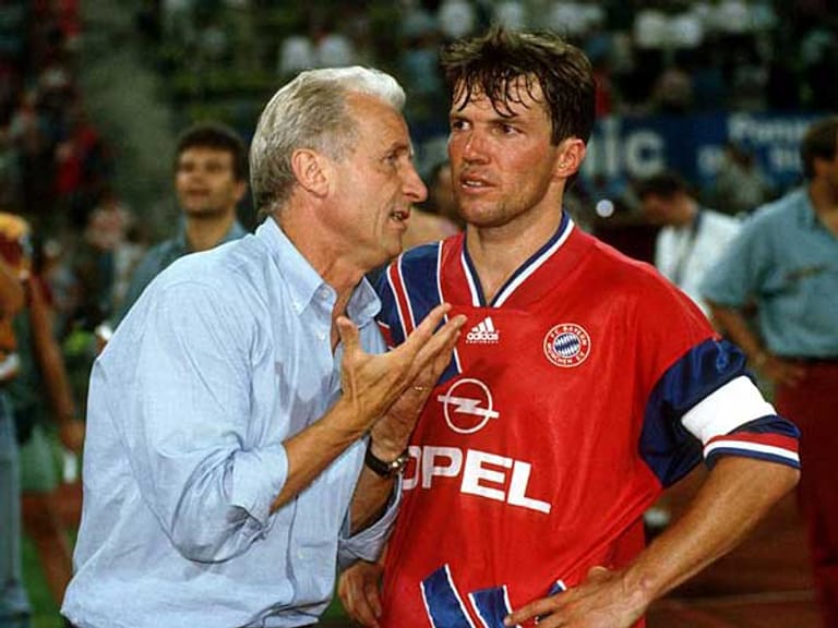 Nur sechs Mal in seiner gesamten Bundesliga-Geschichte war der FC Bayern schlechter als Rang fünf. Giovanni Trapattoni trug sich gleich in seinem ersten Jahr in München unter den wenigen Erfolglos-Trainern ein und beendete 1995 eine Saison der Missverständnisse als Sechster. Erst im zweiten Anlauf schenkte er den Münchnern nicht nur die berühmte "Ich habe fertig"-Rede, sondern auch einen Meistertitel.
