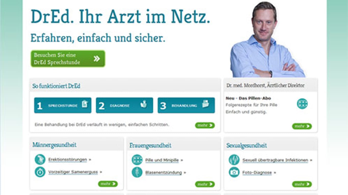 Stiftung Warentest warnt vor der Online-Arztpraxis "DrEd.".