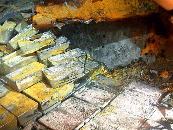Silberbarren: Die Bergungsfirma Odyssey Marine Exploration hat die ersten 43 Tonnen Silber aus dem Wrack der SS "Gairsoppa" geborgen.