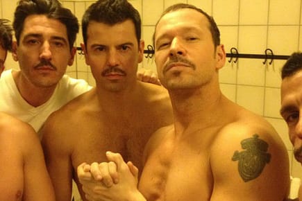 Donnie Wahlberg twitterte diesen Schnappschuss von sich und seinen NKOTB-Kollegen.