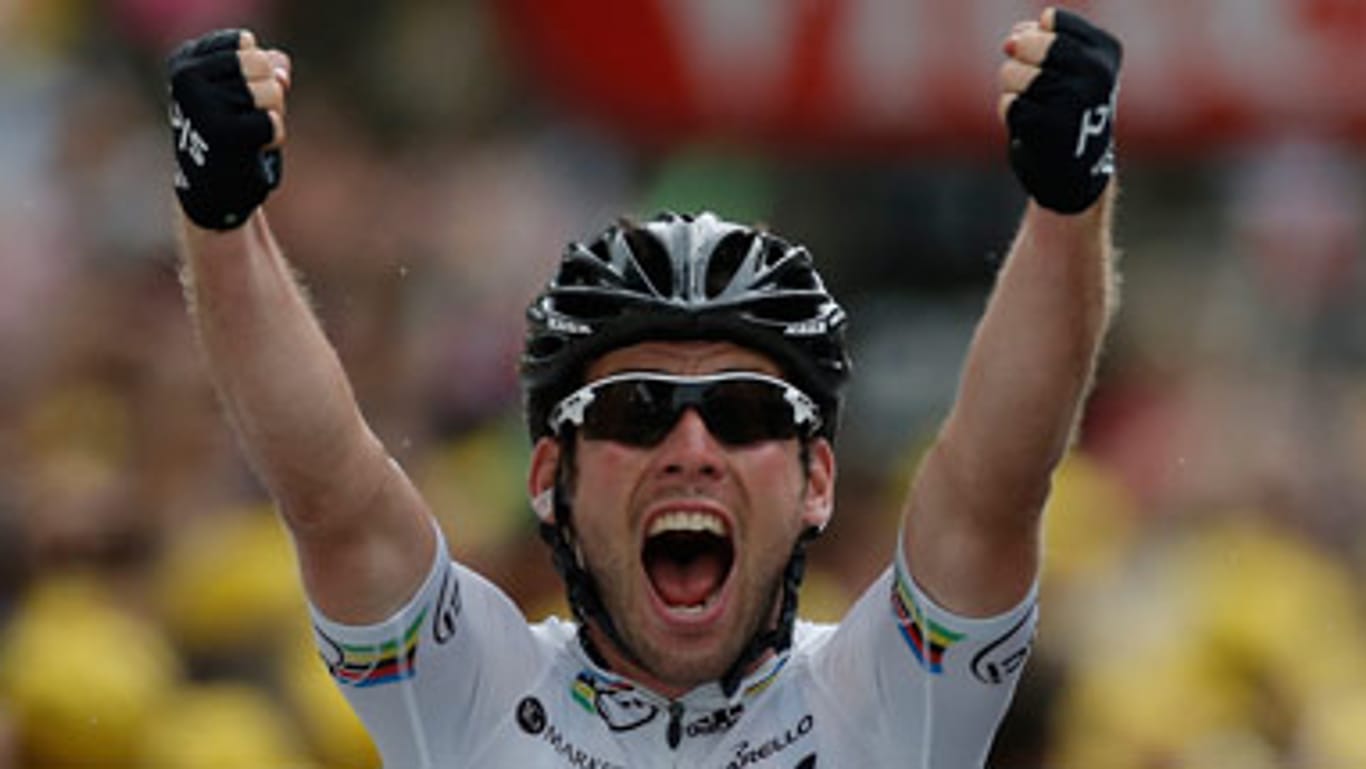 Mark Cavendish gewinnt seine zweite Tour-Etappe 2012.