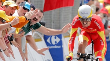 Spanischer Meister: Luis Leon Sanchez holte sich in diesem Jahr den Zeitfahr-Titel in seinem Heimatland. Auch auf der 19. Etappe der Tour de France legte der Spanier die zwischenzeitliche Bestzeit vor.