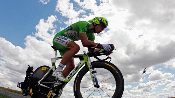 Fahrt ins Grüne: Peter Sagan, Spitzenreiter in der Punktewertung, auf dem 53,5 Kilometer lagen Weg zwischen Bonneval nach Chartres.