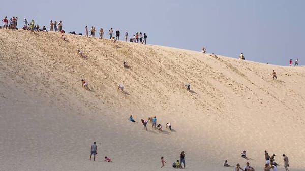 Sanddüne von Leba in Pommern.