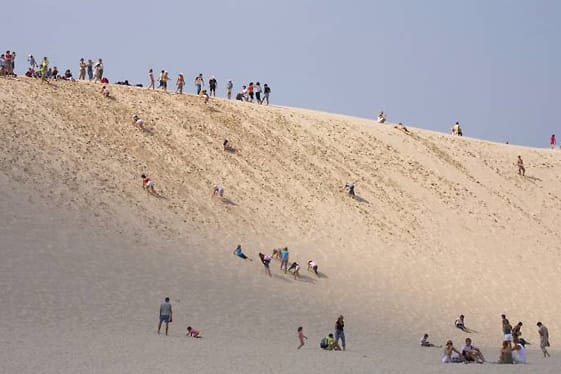 Sanddüne von Leba in Pommern.