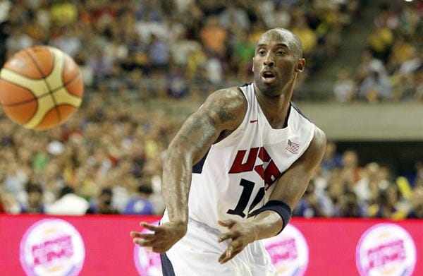 Kobe Bryant träumt mit den USA von der olympischen Goldmedaille. Der Sieg ist Pflicht. An den 42,5 Millionen Euro Jahreseinkommen würde aber wohl auch ein Scheitern nichts ändern.