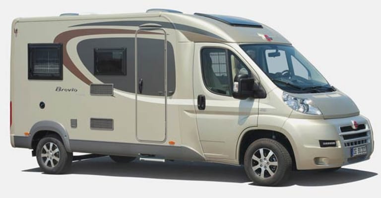 Bürstner bietet in der kompakten Van-Klasse mit dem Brevio ein besonders schmales Modell mit einer Fahrzeugbreite von nur 2,10 Metern an.