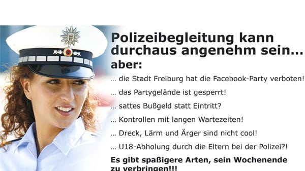 Polizei-Flyer zum Badesee-Verbot