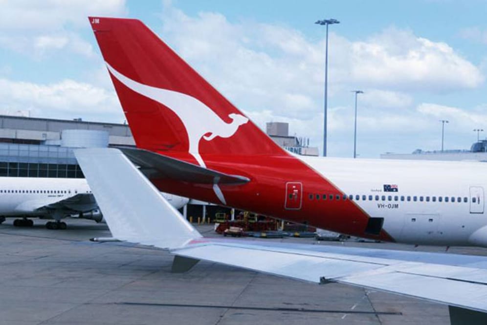 Flugzeug von Qantas.